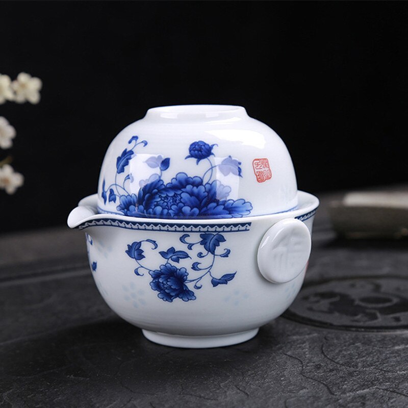 Tea Sets Kung Fu Ceramics Tea Set 1 Pot 1 Cup Tea P..